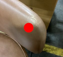 Open Box: Maison Leather Bar Stool (30") - Signature Maple, Antique Bronze Leg