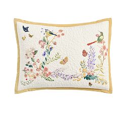 Open Box: Spring Meadow Quilted Sham, Standard - White Multi