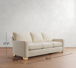 Buchanan Modern Square Arm Sofa (62"&ndash;90")