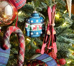 Red Skis Ornament
