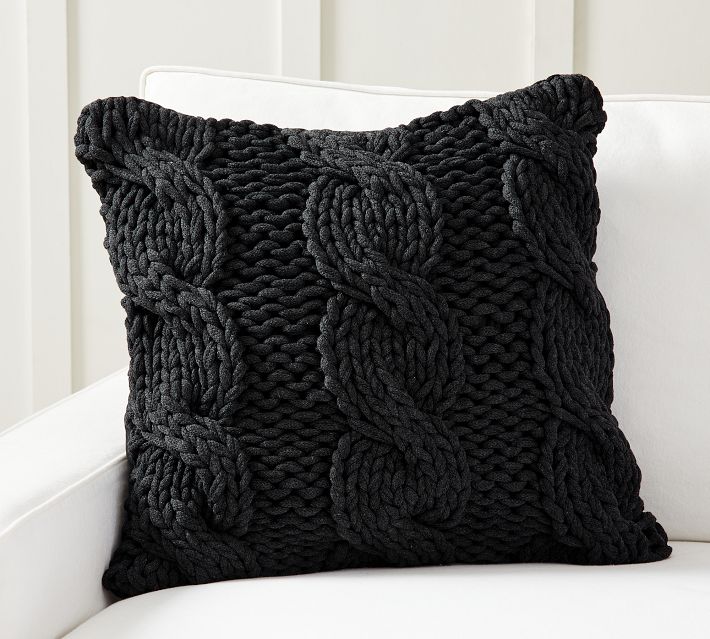 Colossal Handknit Pillow Cover | Pottery Barn