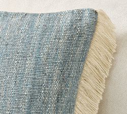 Textured Fringe Pillow Cover