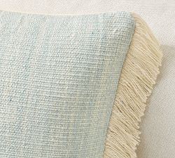 Textured Fringe Pillow Cover