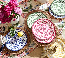 Puebla Outdoor Melamine Salad Plates - Set of 4