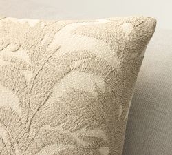 Embroidered Bird of Paradise Pillow Cover