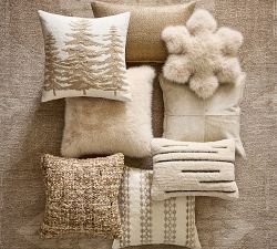 Sparkle Faux Fur Pillow Cover