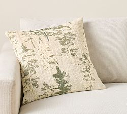 Woods Embroidered Pillow Cover