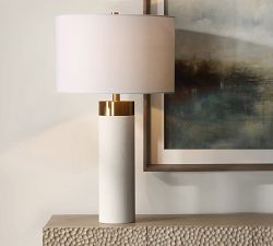 Lillia Faux Shagreen Table Lamp (28")