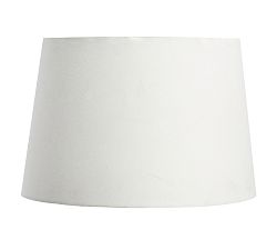Open Box: Gallery Linen Tapered Drum Lamp Shade, Large (17") - White