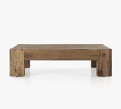 Open Box: Fia Square Coffee Table (55") - Rustic Wormwood Oak