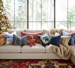 Ski Knitted Pillow Cover