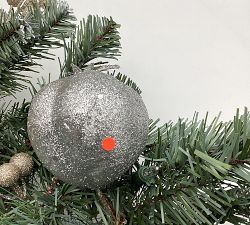Open Box: Lit LED Faux Mixed Pine Glitter Garland (9')