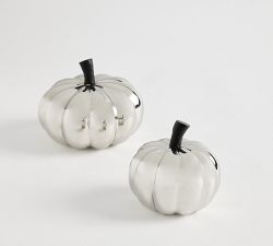 Brandon Maxwell Silver Pumpkins - Set of 2
