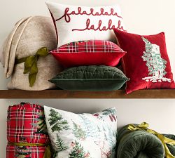 Polar Bear Embroidered Pillow Cover