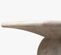 Caulder Natural Veined Concrete Outdoor Coffee Table (48")