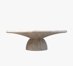 Caulder Natural Veined Concrete Outdoor Coffee Table (48")