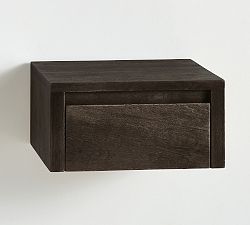 Open Box: Cayman Single Drawer Shelf (12") - Warm Black