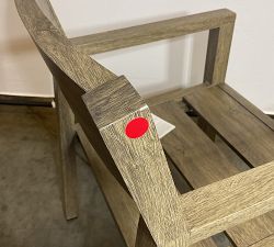 Open Box: Rockport Outdoor Dining Armchair Frame - Faux Wood Gray