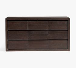 Open Box: Cayman 9 Drawer Dresser (62") - Coffee Bean