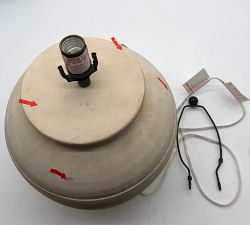 Open Box: Faris Ceramic Table Lamp Base Only (21") - Ivory