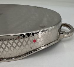 Open Box: Monique Lhuillier Trelliage Bar Tray (18.5"W x 11"D x 2.25"H) - Silver