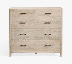 Open Box: Aptos 5-Drawer Tall Wide Dresser (50") - Sandwash