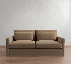 Open Box: Westwood Square Arm Upholstered Arm Cover Only - Performance Rustic Linen Walnut