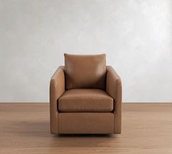 Charlotte Leather Swivel Chair
