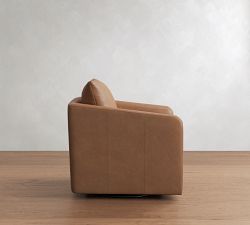 Charlotte Leather Swivel Chair