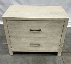 Open Box: Aptos Wide Nightstand (30") - Sandwash, Antique Brass