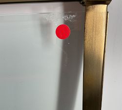 Open Box: Everson Fireplace Glass Screen (40"W x 28.25"H) - Brass