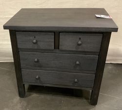 Open Box: Farmhouse 4-Drawer Nightstand (28.5") - Charcoal