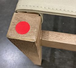 Open Box: Fenton Woven Leather Dining Chair - Legacy Taupe, Gray Wash