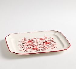 Woodland Stag Stoneware Rectangular Serving Platter