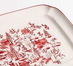 Woodland Stag Stoneware Rectangular Serving Platter