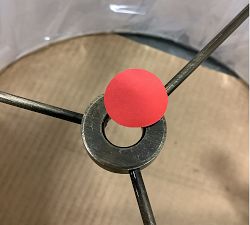 Open Box: Fig Iron Adjustable Floor Lamp (66") - Antique Brass, Oatmeal