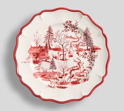Woodland Stag Stoneware Salad Plates - Set of 4