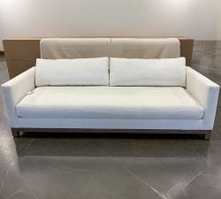 Open Box: Jake Petite Upholstered Grand Sofa (96") - Performance Everyday Linen™ Ivory