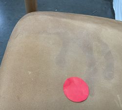 Open Box: Laguna Leather Counter Stool (24") - Keystone Sandstone, Seadrift