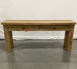 Open Box: Oakleigh Console Table (68") - Heirloom Wheat, Black
