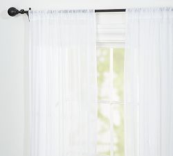 Open Box: Classic Voile Sheer Curtains, Set of 2 (50"W x 108"L) - White