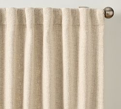 Open Box: Faye Textured Light Filtering Curtain (50"W x 96"L) - Ivory