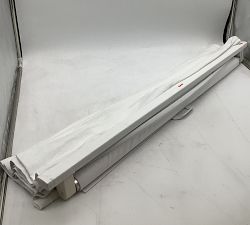 Open Box: Belgian Flax Linen Blackout Shade (44"W x 64"L) - White