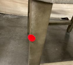 Open Box: Classic Upholstered Counter Stool (24"H) - Performance Heathered Tweed Pebble, Gray Wash