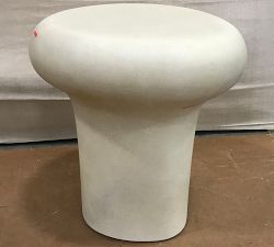 Open Box: Vila Concrete Round Outdoor Drink Table (18") - Sand