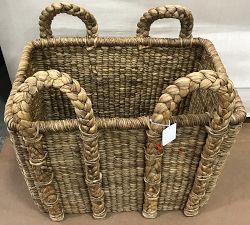 Open Box: Beachcomber Handwoven Oversized Rectangular Basket (29"Sq) - Natural