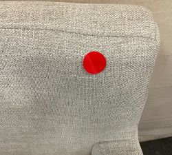 Open Box: Classic Upholstered Counter Stool (24"H) - Performance Heathered Tweed Pebble, Gray Wash