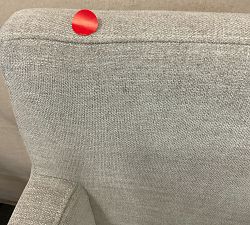Open Box: Classic Upholstered Counter Stool (24"H) - Performance Heathered Tweed Pebble, Gray Wash