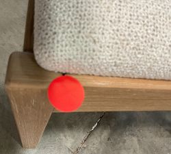 Open Box: Newport Woven Dining Chair - Boucle Oatmeal, Seadrift