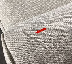 Open Box: PB Comfort Roll Arm Swivel Glider Manual Recliner - Performance Heathered Basketweave Alabaster White